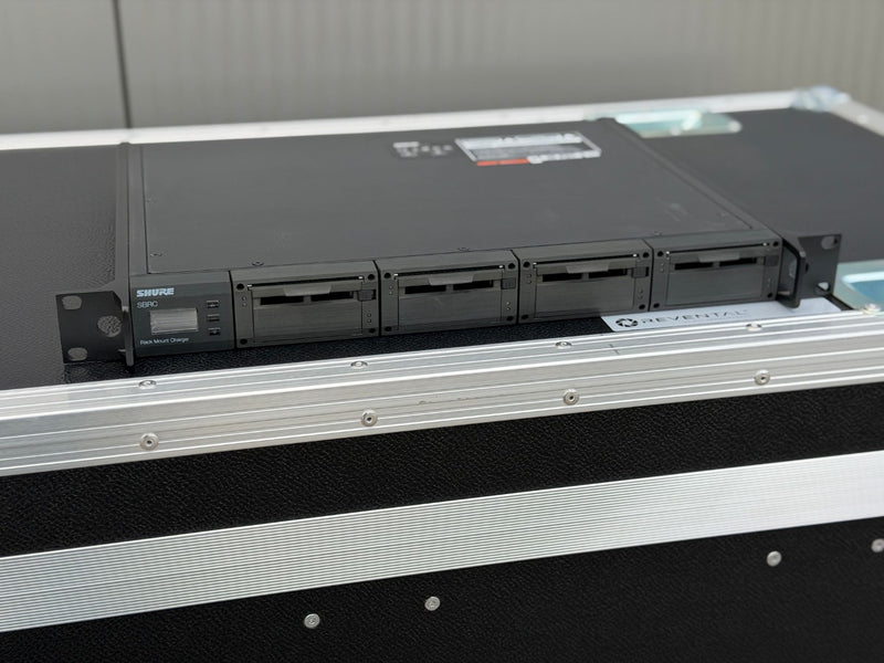 Shure SBRC Rack Mount Charger with 4x SBC-AX Modules