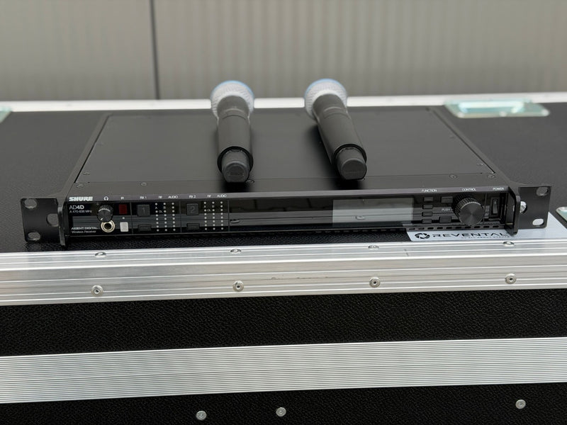Shure AD4D Axient Digital Receiver – Dual-Channel Dante