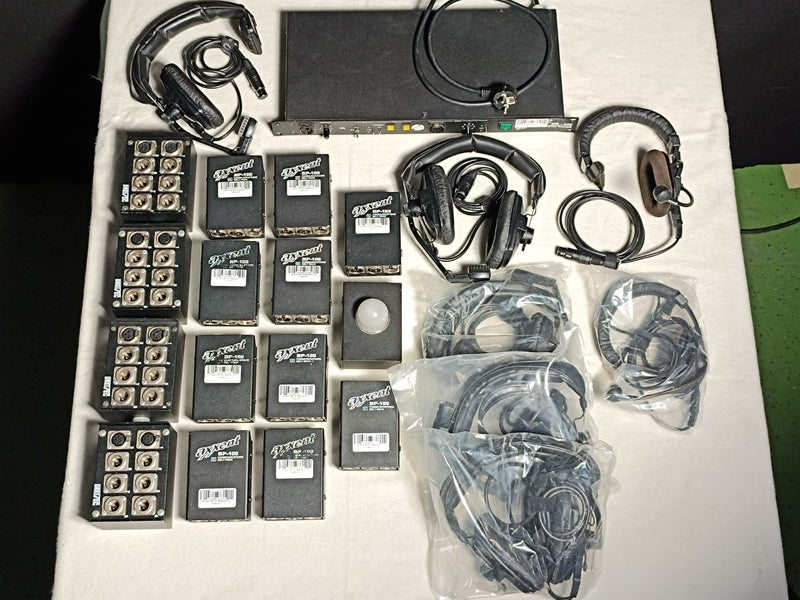 Axxent MS200 Intercom Set – 2-Channel Master + 10 Beltpacks