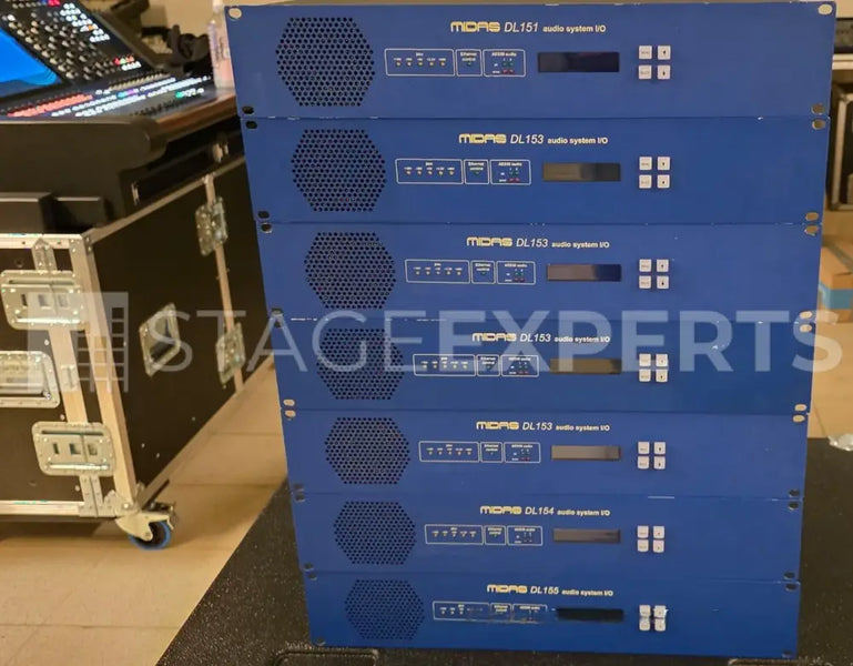Midas DL15x Stage Boxes – DL151–DL155 AES50 Remote I/O Units