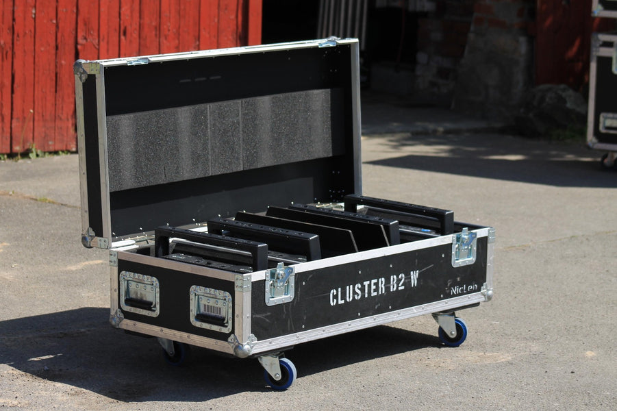 ROXX CLUSTER Blinder B2 W Set with Flight Case | IP65 LED