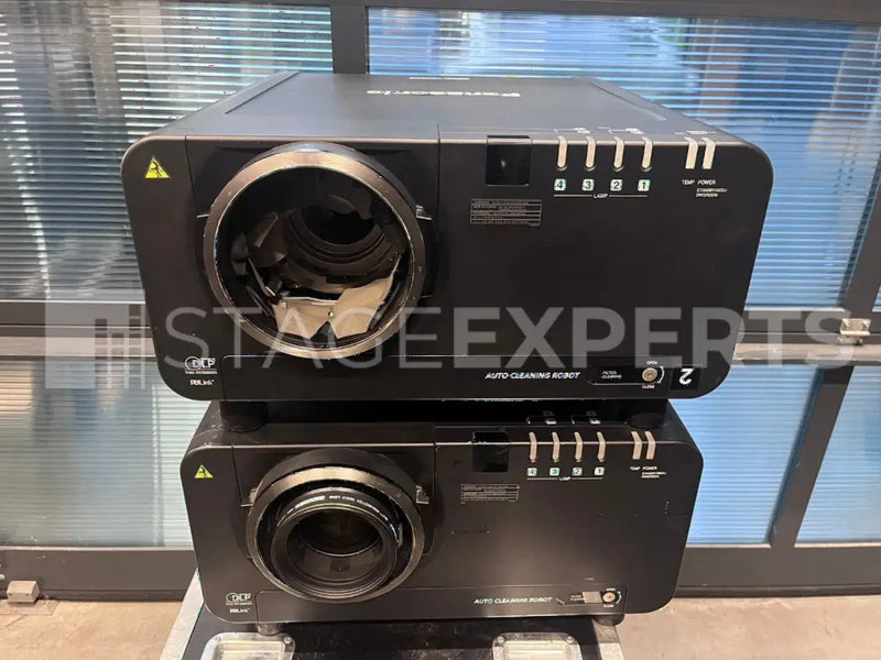Panasonic PT-DW10000E Projectors (2) + ET-D75LE1 Lens