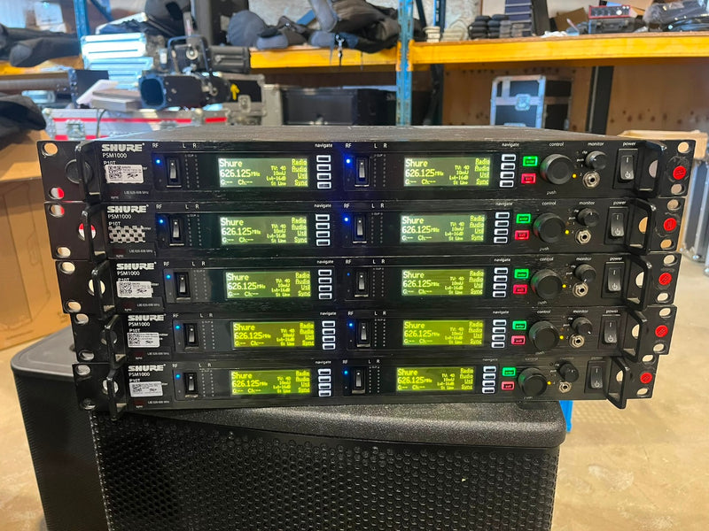 Shure PSM 1000 IEM System L8e 626–698 MHz – Dual TX + 2 P10