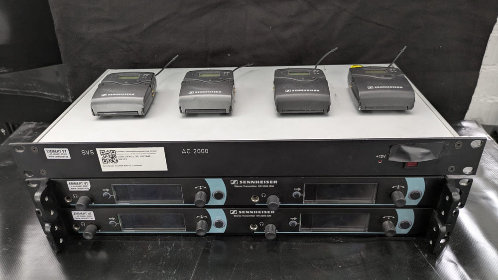 Sennheiser SR2050 IEM Set – 2x Transmitters, 4x EK2000 + AC2000
