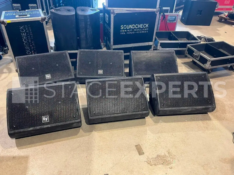 Electro-Voice Xw12 Stage Monitors – 6x with Flight Cases