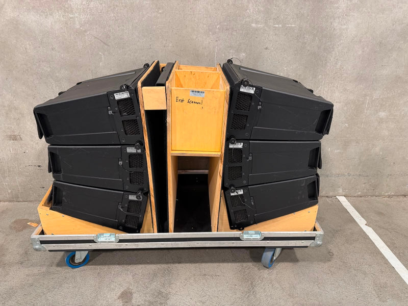 RCF HDL 6-A 6er Tourpack inkl. Flightcase & Flugrahmen