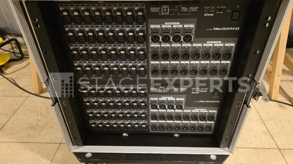 Yamaha Rio 3224-D Pair – Dante I/O Racks with Road Case