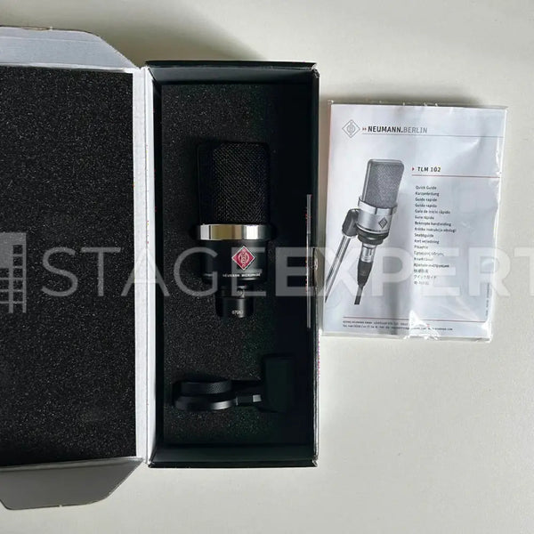 Neumann TLM 102 Condenser Microphone – Black with Mount