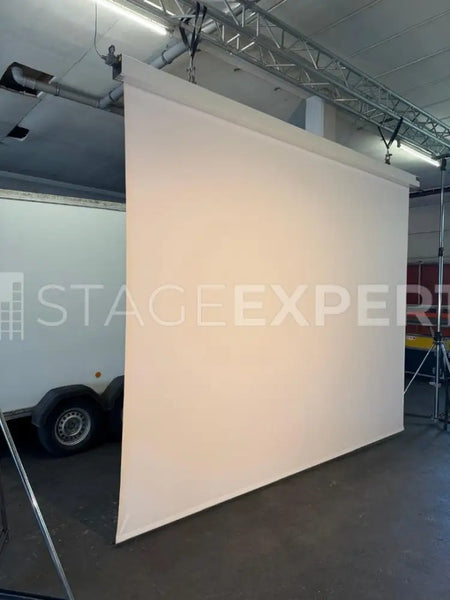 Motorised 4 × 3 m Projection Screen with Control & Case