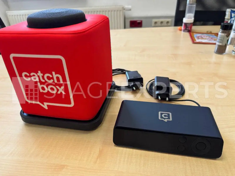 Catchbox Plus Hub2D Cube Red Bundle – 2‑Ch Receiver & Charger