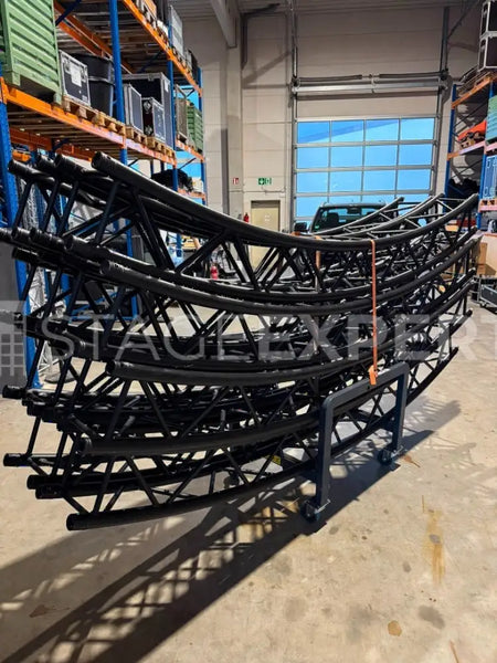 Eurotruss 8 m Truss Circle, Black, 8-Piece with Trolley