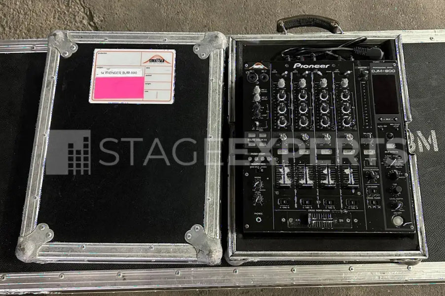 Pioneer DJM-800 4-Channel DJ Mixer with Flight Case Included
