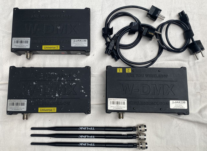 Wireless Solution W-DMX S-2 + 2x R-512 Set with Case