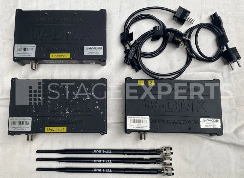 Wireless Solution W-DMX S-2 + 2x R-512 Set with Case