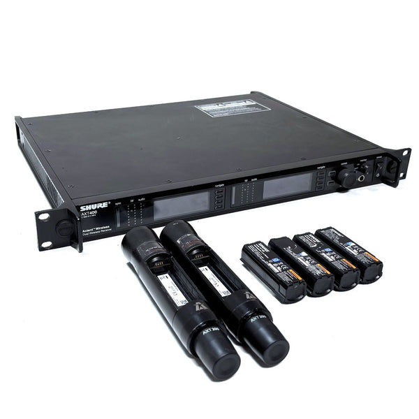 Shure Axient AXT400C P8 Set – Dual Receiver + 2 Handhelds
