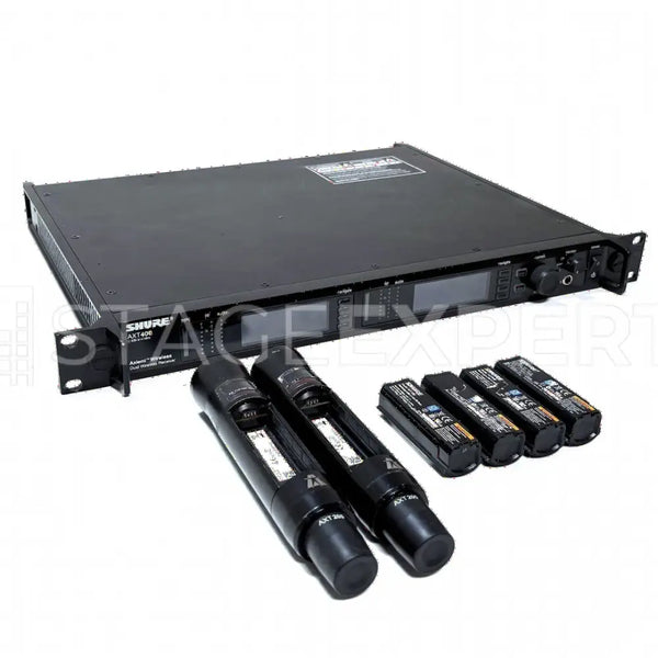 Shure Axient AXT400C P8 Set – Dual Receiver + 2 Handhelds