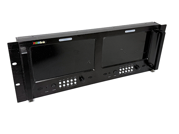 RGBlink RMS8424S Dual 8.4in Rack LCD Monitors, 4RU