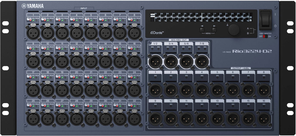 Yamaha Rio3224-D2 Dante I/O Rack with 2-Year Warranty