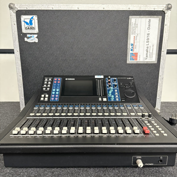 Yamaha LS9-16 Digital Mixing Console with Case | Optional Dante