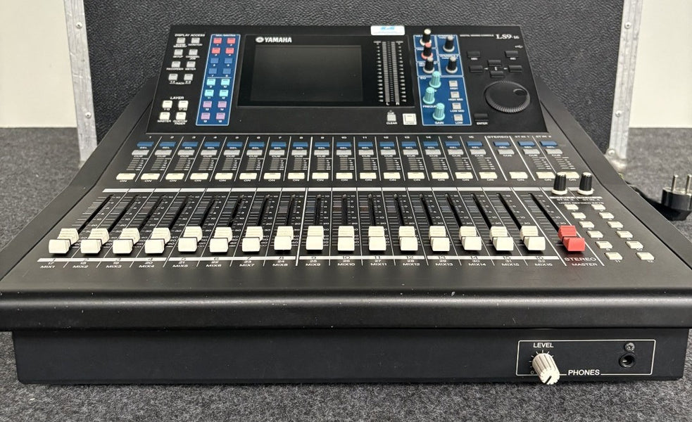 Yamaha LS9-16 Digital Mixing Console with Case | Optional Dante