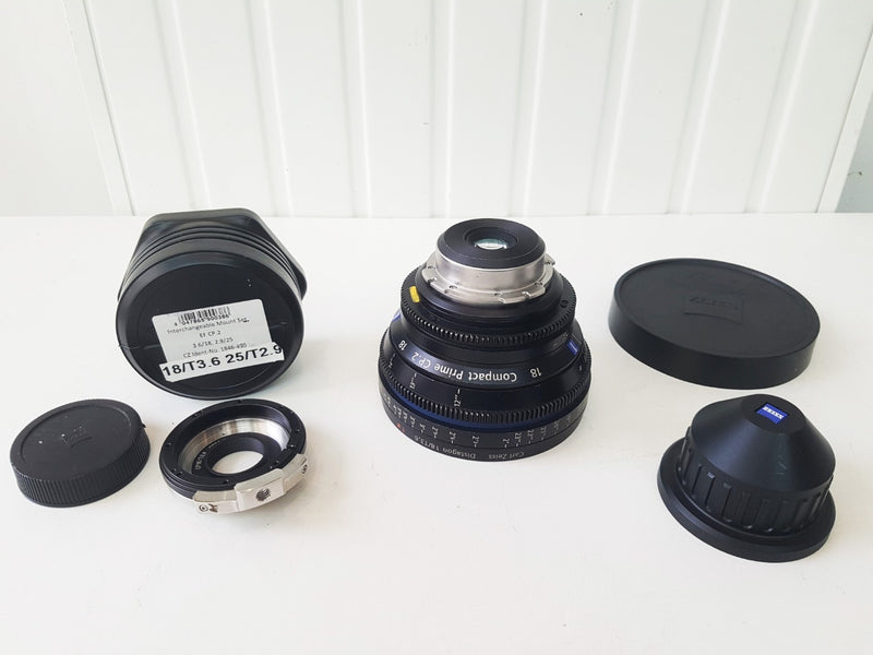 ZEISS CP.2 18mm T3.6 – EF & PL mounts, imperial scale