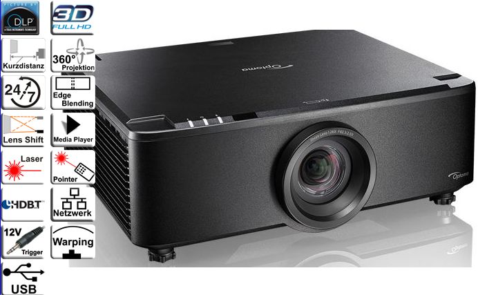 Optoma ZU920T laser projector – 9,800 lm, motorised zoom