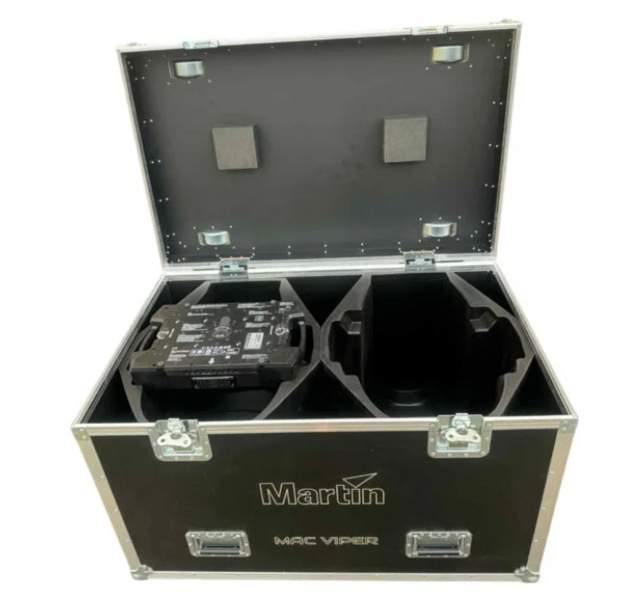 Casebase Flightcase for 2x Martin Mac Viper Moving Heads