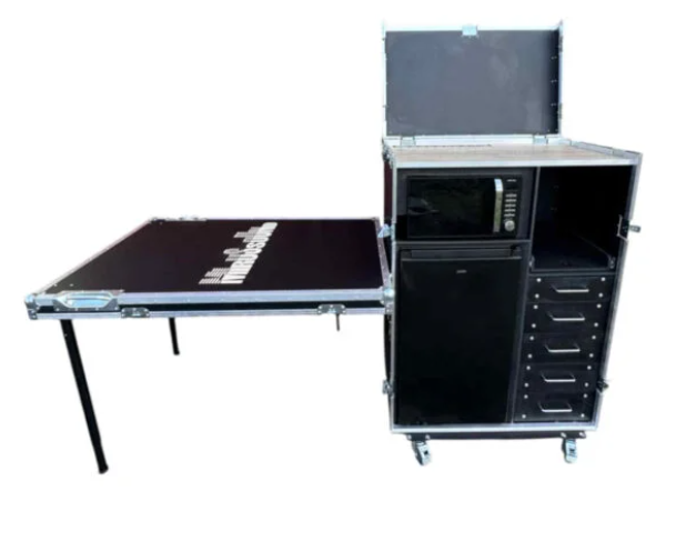Casebase Socialcase mobile catering flightcase workstation