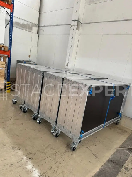 BÜTEC Standard Stage Platform System, 72.5 m², with Racks