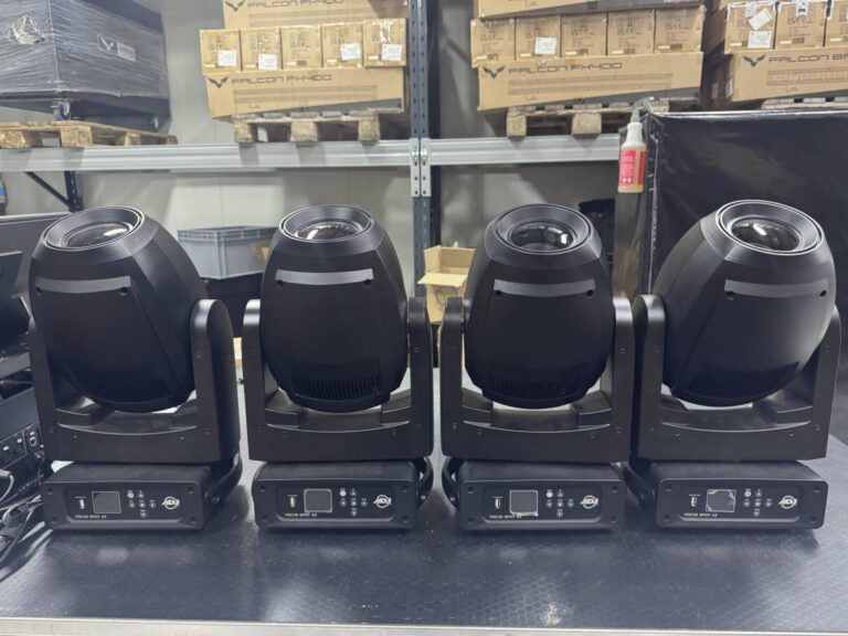ADJ Focus Spot 4Z – 4 Used Moving Head Spot Fixtures Package