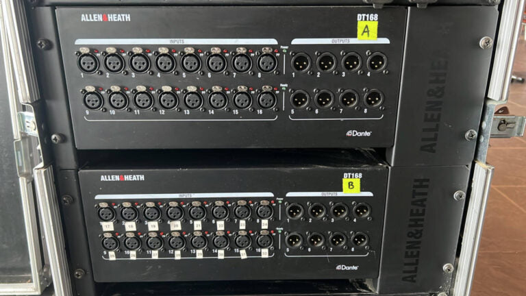 Allen & Heath DT168 Dante Stagebox | 16x8 Networked I/O