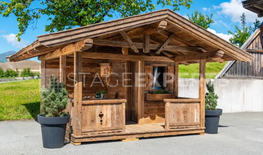 Original Reclaimed Wood Alpine Hut – Certified Event Structure