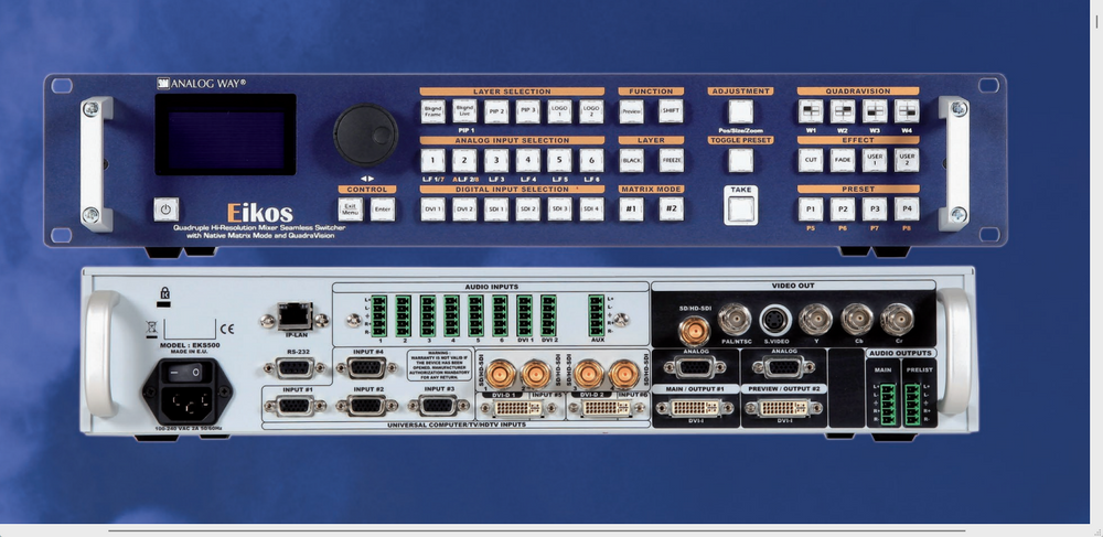 Analog Way Eikos EKS500 12-Input Seamless Presentation Switcher