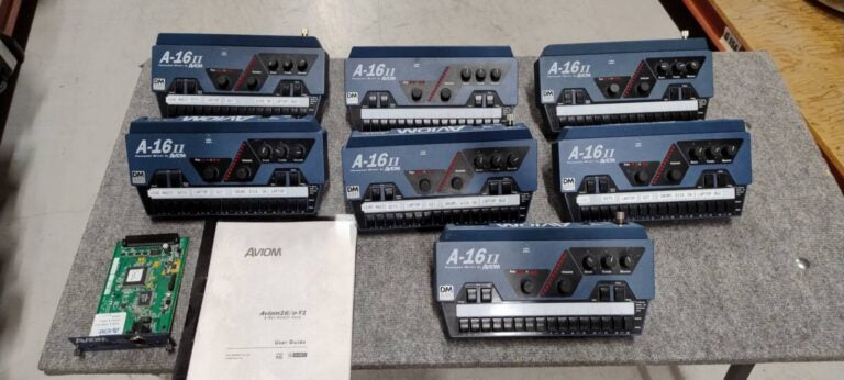 Aviom A-16 II Mixers with Yamaha Y1 Card Personal Monitoring