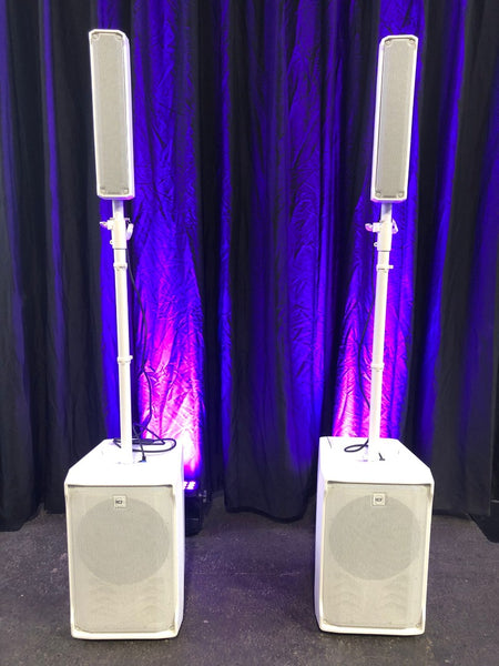 RCF EVOX J8 Pair White – Portable Column PA with Covers