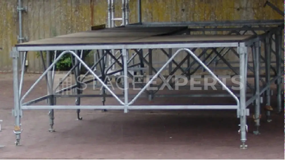 Unbranded Stage Floor 9.60m x 6.00m with Handrails & Legs