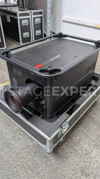 Barco HDX-W18 Projector Bundle – 2x with Lenses, Frames & Case