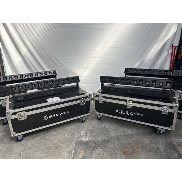 Starway Aquila 1240HD LED Bar – 4-Pack with Flight Case
