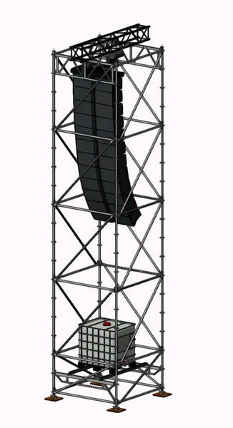 Layher PA Wings / Delay Tower Set – Mobile, 8.3m, Ballast