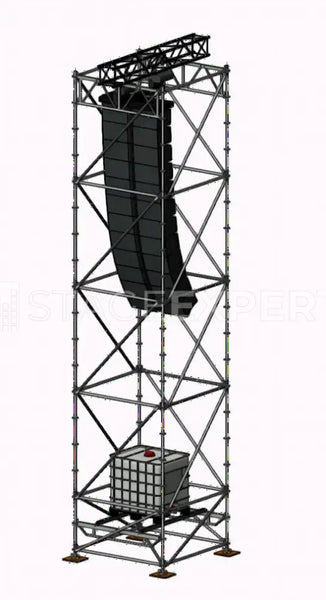 Layher PA Wings/Delay Tower Set, Mobile 8.3m with Ballast