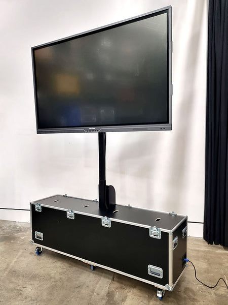 123customized Flight Case with TV Lift for 86–100" Displays