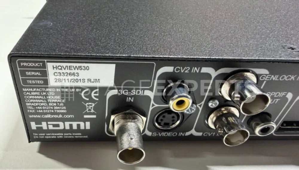 Calibre HQView530 HD Scaler & Scan Converter with 3G-SDI