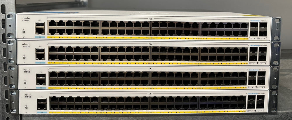 Cisco CBS350-48P-4X-EU L3 PoE+ Switch, 48x GbE + 4x 10G SFP+