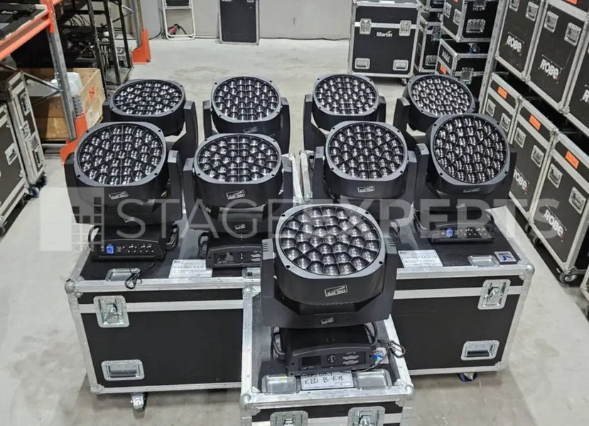 Clay Paky Aleda B-EYE K20 Pair with Flight Case – Wash FX