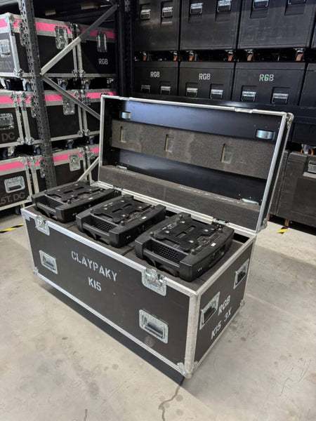 Clay Paky HY B-Eye K15 – Set of 3 with Flight Case