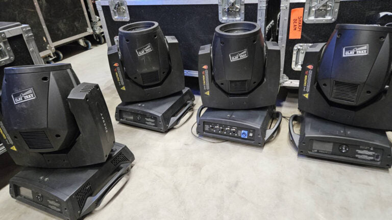 Clay Paky Sharpy Beam – 10 Fixtures with Case & Cabling