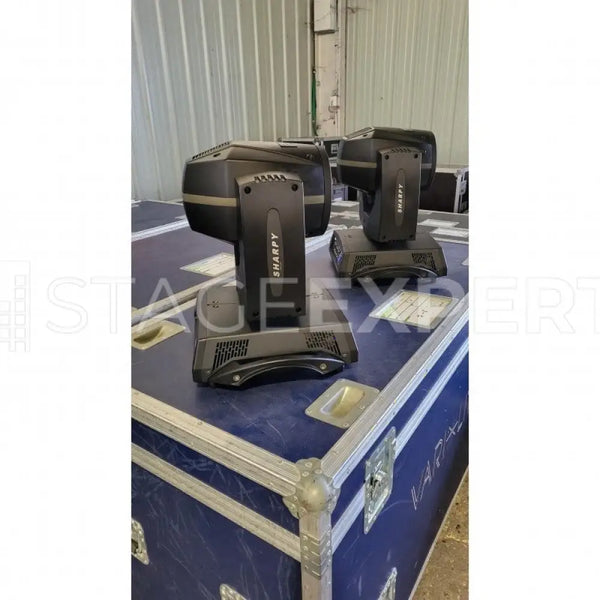 Clay Paky Sharpy Beam Pair – Supplied with Dual Flight Case