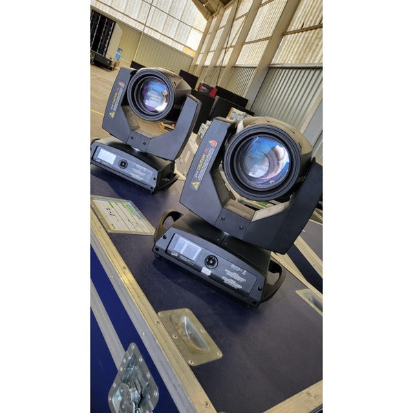 Clay Paky Sharpy Beam Pair – Supplied with Dual Flight Case