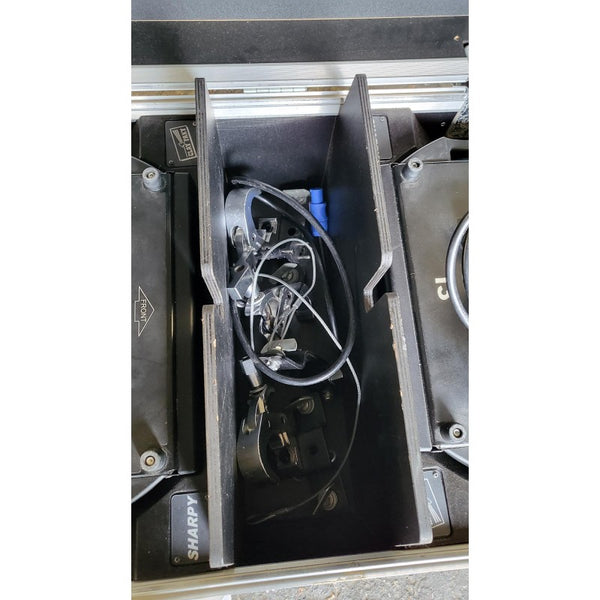 Clay Paky Sharpy Beam Pair – Supplied with Dual Flight Case
