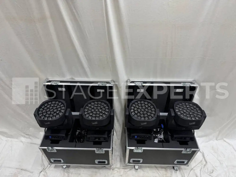 Claypaky A.LEDA K20 B-EYE – Set of 4 with Cases & Rigging